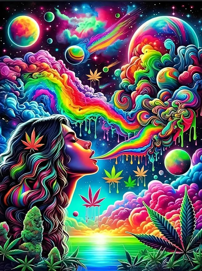 askkqtx Starry Rainbow Diamond Art Kits for Adults, Starry Sky Diamond Painting Kits, DIY 5D Round Full Drill Crystal Rhinestone Gem Art Craft Kits for Home Wall Decor 12X16 Inch