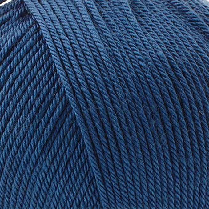 Silky Touch Acrylic Yarn - Soft Sport Weight Yarn for Crochet & Knitting - 100g / 383yds - 100% Microfiber Acrylic - Lightweight Fine Smooth Yarn(Blue - Air Force Blue, 1 Skein)