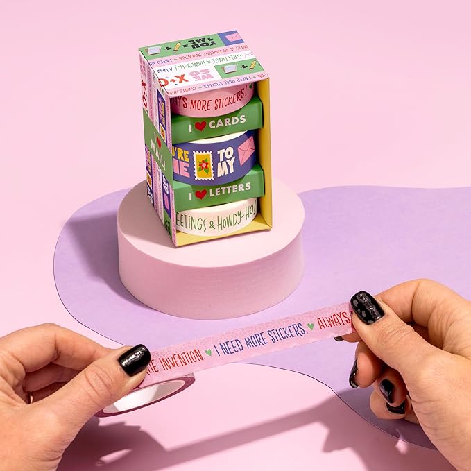 Em & Friends I Heart Mail Washi Tape Set of 3 Washi Tape Rolls