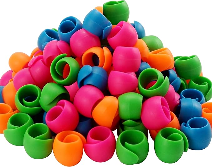 New Brothread 100pcs Thread Spool Savers/Spool Huggers - Prevent Tails from Unwinding - No Loose Ends for Sewing and Embroidery Machine Thread Spools
