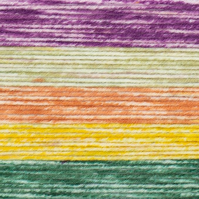 Lion Brand Yarn, Mandala Ombré Variegated Yarn for Crocheting, Knitting, and Crafts, Wonder, 3 Pack, Soft, Acrylic Fiber for Cozy Blankets, Worsted Weight Sweaters and Colorful Shawls