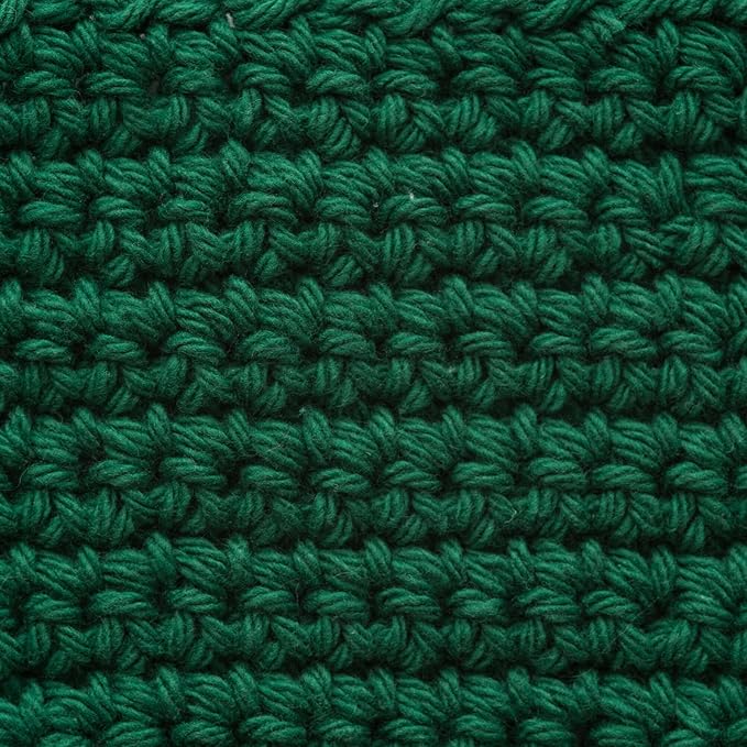 Lily Sugar'n Cream 100% Cotton Yarn 6-Pack Bundle with Bella's Crafts Stitch Markers (Greens)