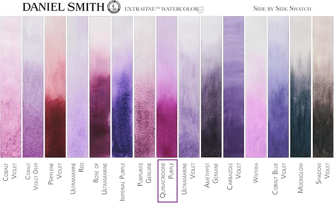 Daniel Smith 284610225 Extra Fine Watercolors Tube, 5ml, Quinacridone Purple, 0.17 Fl Oz (Pack of 1)
