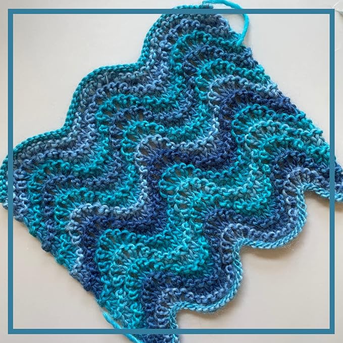 Wool Wonders Yarn for Crocheting, 4-Pack (640Yds / 400G), Free Patterns - Wool Yarn for Knitting - Aran/Heavy #4 Medium Worsted Weight - Blue Waters