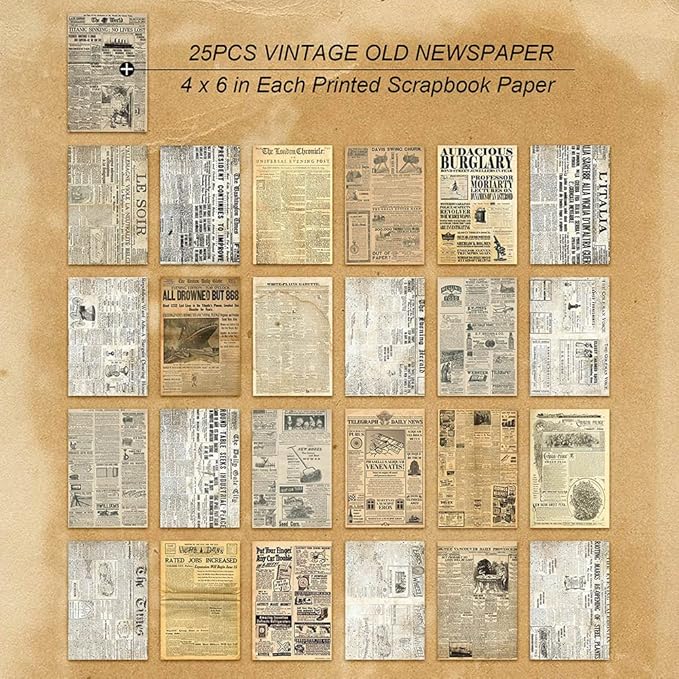 150 Sheets of Scrapbook Paper, Aesthetic Vintage Scrapbooking Supplies Pack, Ephemera for Junk Journal, Cute Notebook Stationary Journal kit, Wall Collage Kit, Vintage Decor