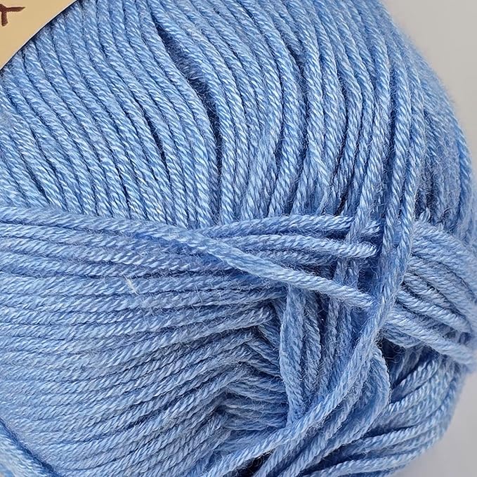 10-Pack of Yonkey Monkey 500 Grams Yarn - 70% Rayon derived from Bamboo, 30% Cotton - Imported - Light Blue 9001