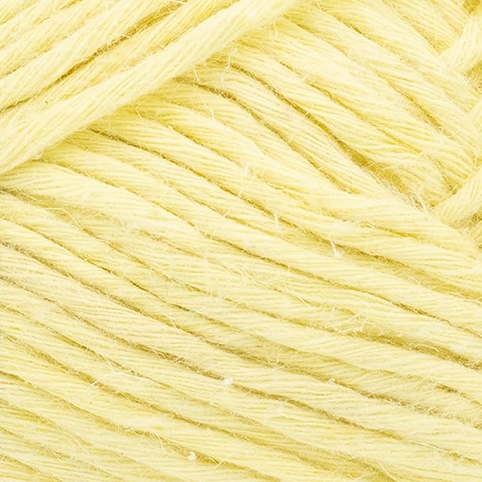 Lion Brand Yarn Cotton Hemp, Soft, Durable Yarn for Crochet and Knitting, 3 Pack, Canary