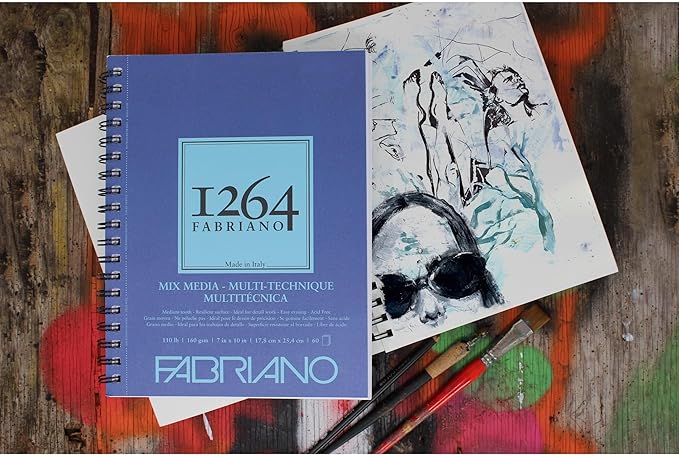 Fabriano 1264 Mixed Media Pad, 18" x 24", 120 lb.