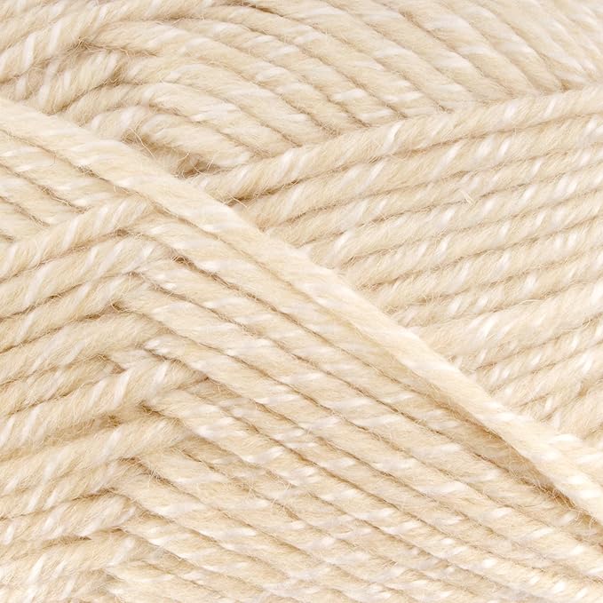 JubileeYarn Chunky Melody Yarn - 100g/Skein Bulky Wool Blend - Oyster Heather - 4 Skeins