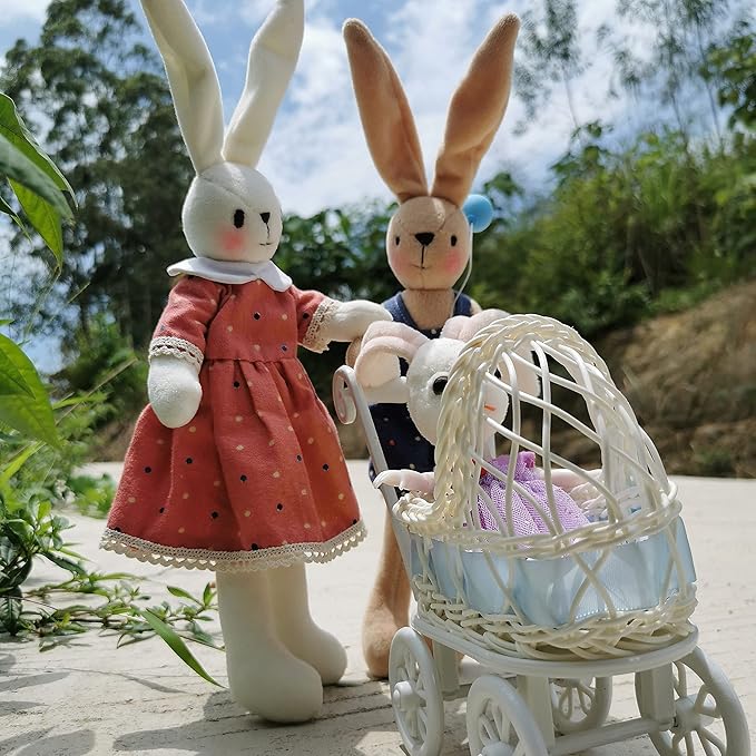 DIY Bunny Sewing Craft Kit for Adults – Handmade Fabric Sewing Project – Complete Materials & Instructions