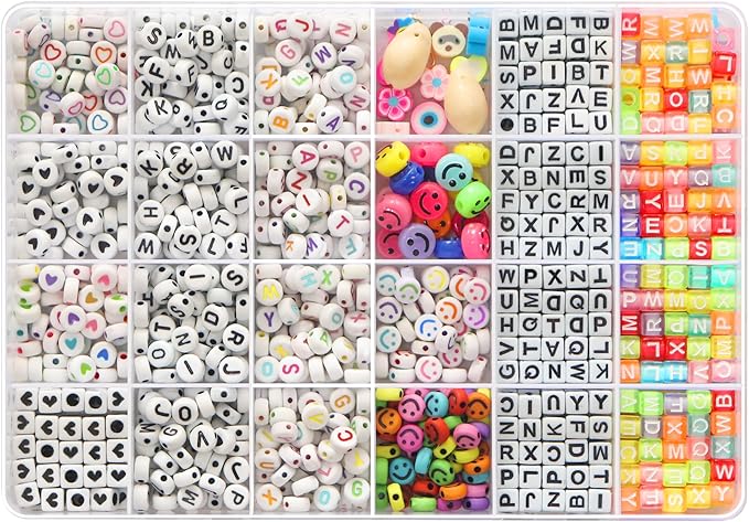 YMSDZHL 17000+PCS Clay Beads Bracelet Making Kit,48 Color DIY Flat Preppy Beads for Friendship Jewelry Making,Polymer Heishi Beads with Charms Gifts for Teen Girls Crafts for Ages 4-12