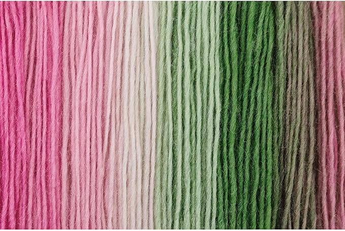 NICEEC 3 Skeins Rainbow Soft Yarn 100% Wool Gradient Multi Color Yarn for Crocheting Knit Total Length 180m×3(196yds×3,50g×3)-6#