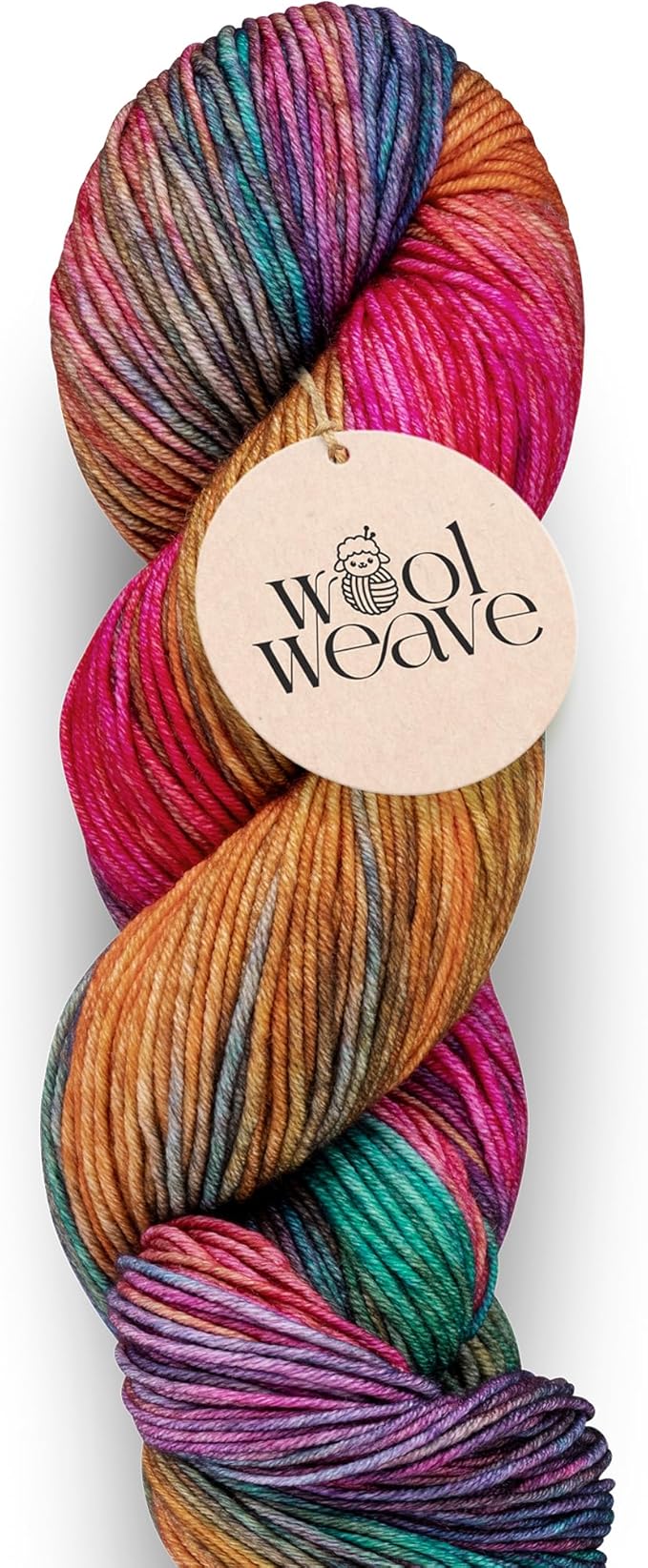 Superwash Merino Wool Yarn for Knitting & Crocheting - Hand Dyed, Luxurious & Soft Dk Weight Yarn, 100gr, 240 Yards - Dragon Vine