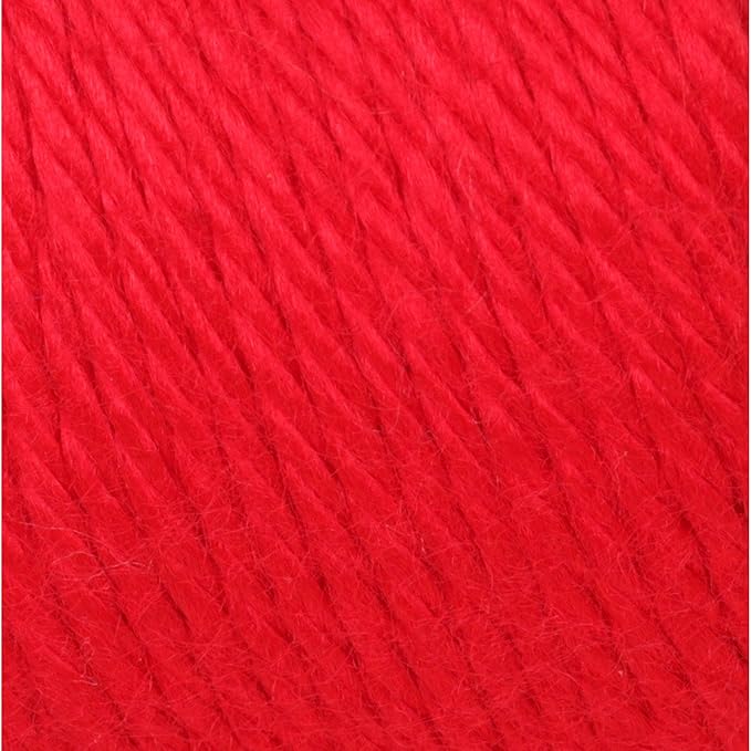 Caron Simply Soft Solids Yarn (4) Medium Gauge 100% Acrylic - 6 oz - Red - Machine Wash & Dry