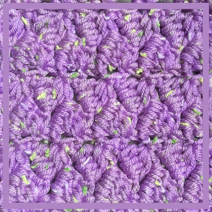 Tweed Twinkles Soft Baby Yarn for Crocheting, 8-Pack (696Yds / 400G), Free Patterns - Acrylic Baby Blanket Knitting Yarn with Flecks - Size 3 DK Light Worsted Weight - Wisteria Purple