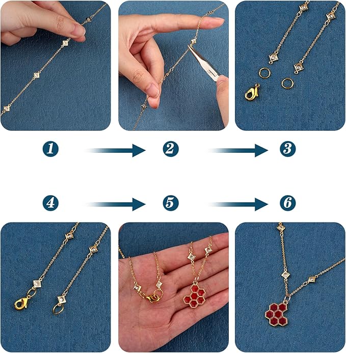 3.28 Feet 1M Clear Cubic Zirconia Rhombus Link Chains Gold Plated Cable Link Chain Unwelded Metal Chain for Jewelry Necklace Making Crafts