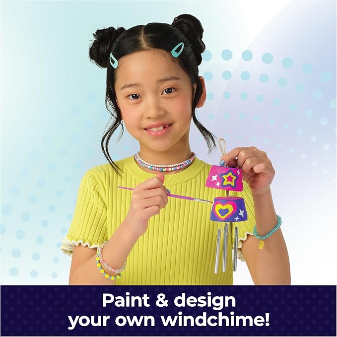 Cool Maker, Chic Chimes Painting Kit with 5 Colors, Paint & Design a Stylish Windchime, Room Decor Arts and Crafts Kit, Kids Toys for Girls Ages 8 and up