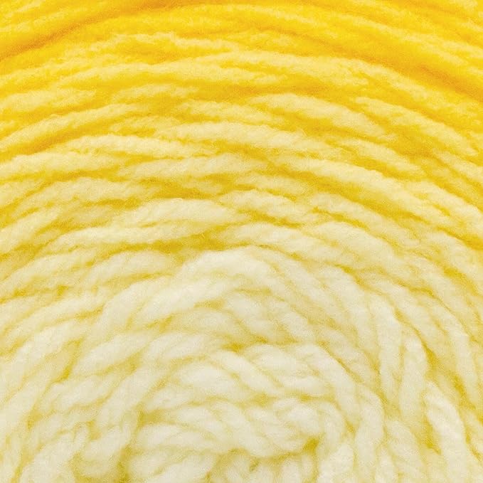Lion Brand Yarn Mandala Gradient, Multicolor Yarn for Knitting, Crochet and Crafting, Yellow, 3 Pack