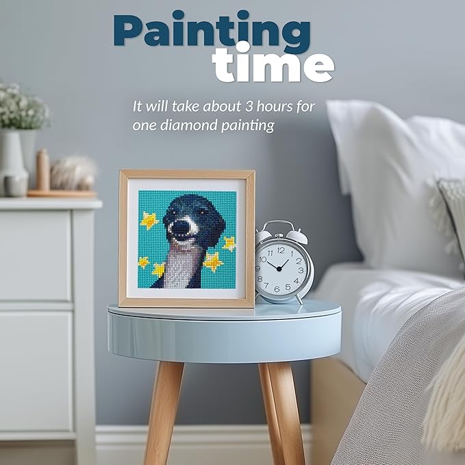 LuwoArte 6 Pack Diamond Painting Kits for Adults – Featuring Meme Doggies and Cute Dogs – Full Drill DIY Paint Gem Art for Adults – Brilliant 5D Diamond Painting Kit–Relaxing Craft for Home Wall Décor