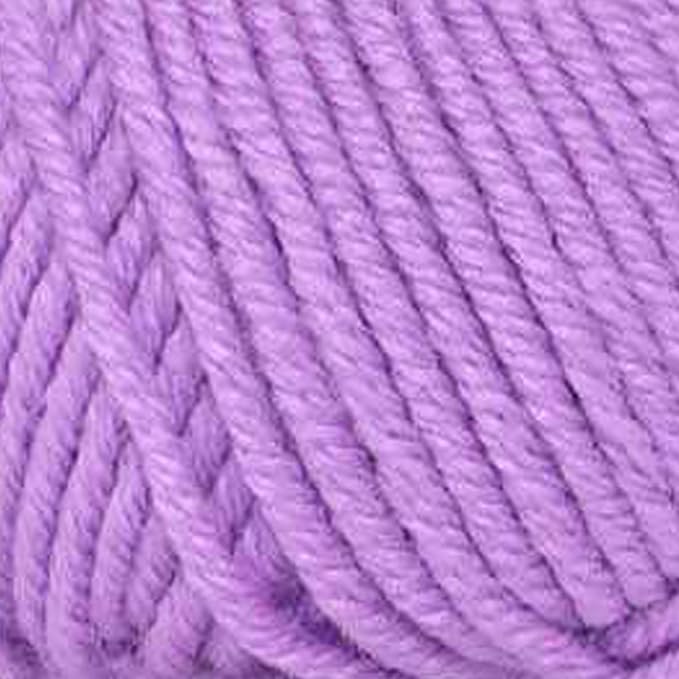 Estako Megastar, 75% Acrylic 25% Wool Yarn, Soft, Chunky Bulky Weight #5 for Crochet and Knitting 3.52 Oz (100g) / 120 Yrds (110m) (66076 - Lilac)