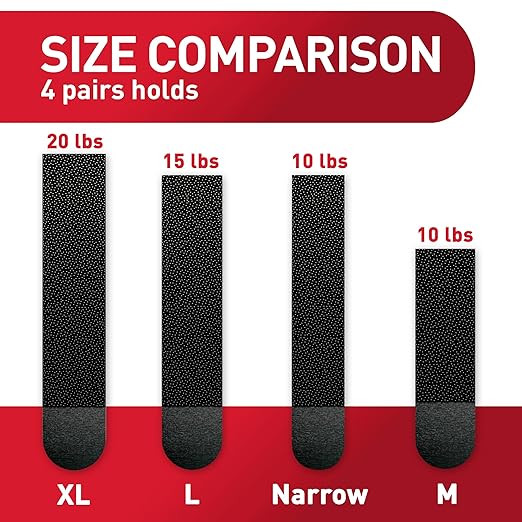 Command 10 lb Medium 16 Pairs Picture Hanging Strips (32 Strips), Damage-Free Hangers for Picture Frames, No Tools Required, Great for Home Room Wall Decor, Black Adhesive