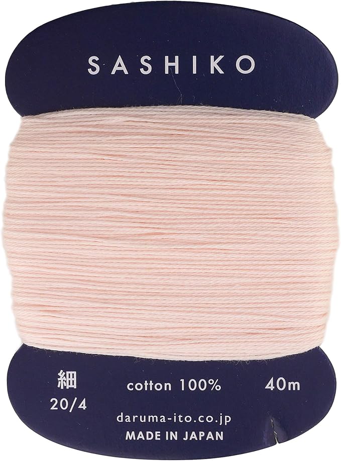 Sashiko Thread Thinner Weight 40m Col. 209 -Misty Rose- Japanese Embroidery & Quilting by Yokota