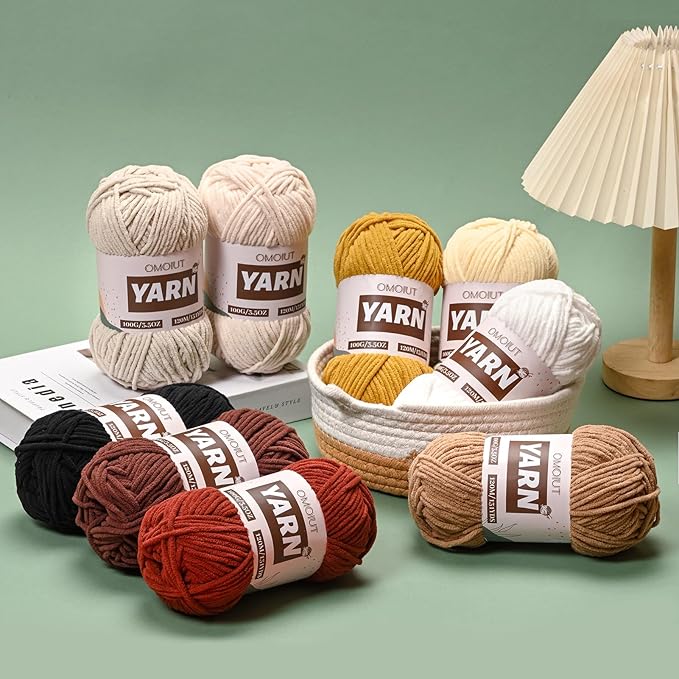 Plush Chenille Chunky Crochet Yarn - Baby Yarn for Crocheting Soft - Velvet Yarns Knitting for Blankets Crafts - Fluffy Amigurumi Yarns 100g / 131yd (Grayish)