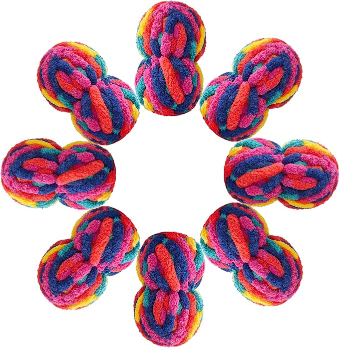Chunky Yarn for Hand Knitting & Crocheting – Mixed Color Soft, Bulky Jumbo Yarn for Blankets, Scarves, DIY Projects, 8-Pack (Red、Golden Yellow、Fuchsia、Royal Blue、Teal)