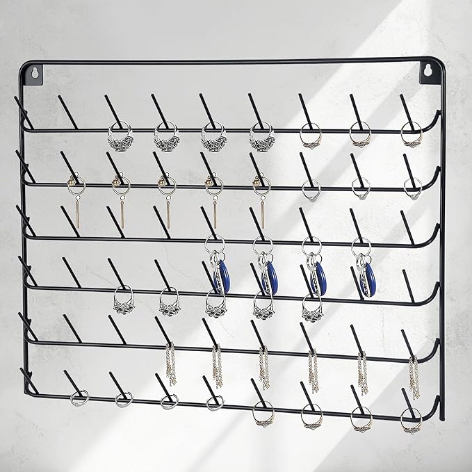 4 pack thread holder wall mount，54 spools sewing thread organizer，sewing thread storage，thread rack，spool thread holder，thread organizers and storage，thread spool organizer，Black