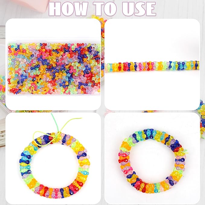 gmma pony beads for bracelet transparent colorful beads for friendship bracelets plastic triangle beads for diy bracelets necklace jewelry making friendship party decoration supplies