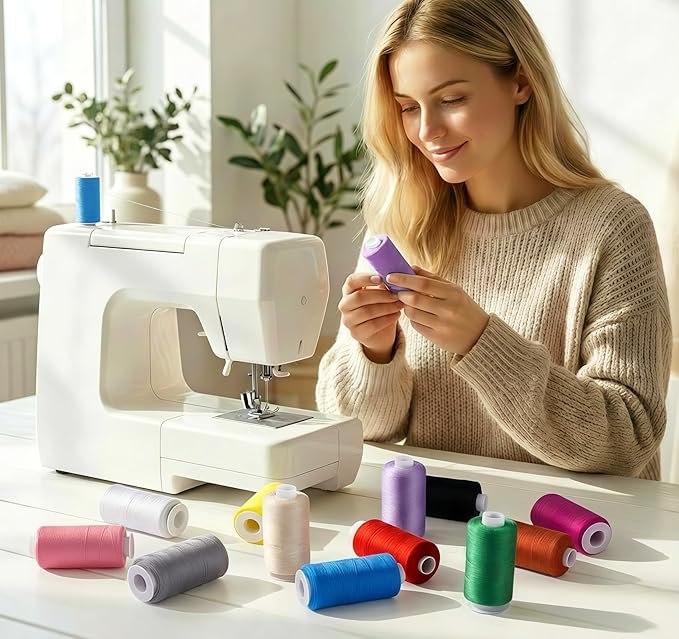 ilauke Sewing Thread, 36 Color 300 Yards per Spools Polyester Thread for Sewing, All Purpose Sewing Threads for DIY/Embroidery/Hand Stitching/Quilting and Sewing Machine