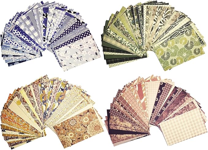 240 Sheets Vintage Scrapbook Papers Journaling Scrapbooking Supplies Kit Decorative Craft Paper for Planner, Bullet Journal Collage Card Embellishment Retro Crafts