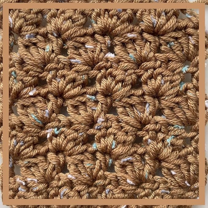 Tweed Twinkles Soft Baby Yarn for Crocheting, 8-Pack (696Yds / 400G), Free Patterns - Acrylic Baby Blanket Knitting Yarn with Flecks - Size 3 DK Light Worsted Weight - Golden Brown