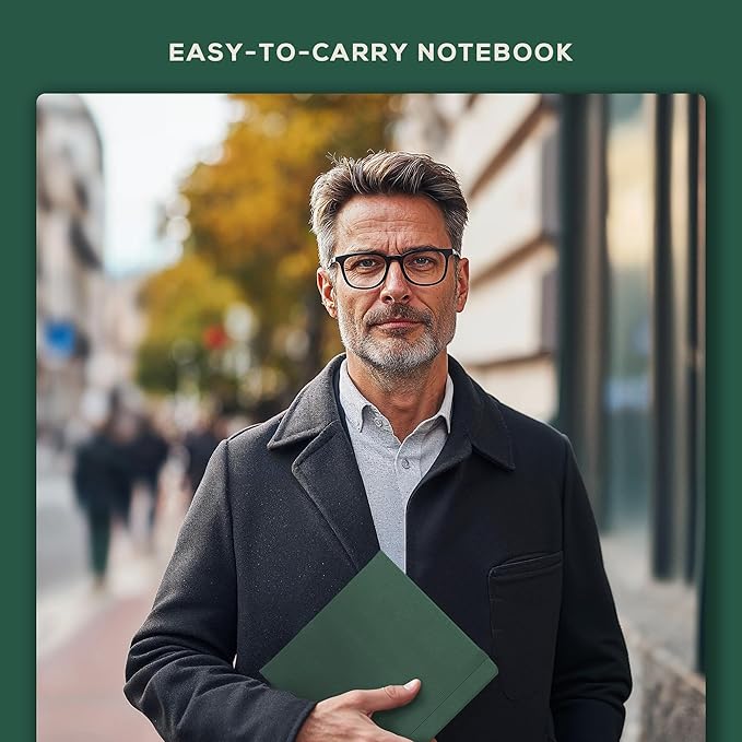 Beechmore Books Square Mixed Media Sketchbook - 8x8 Inch Professional Art Journal, 160 GSM / 98 lb Ivory Paper, Perforated Pages, Vegan Leather Hardcover, Lay-Flat Design for Drawing & Doodling