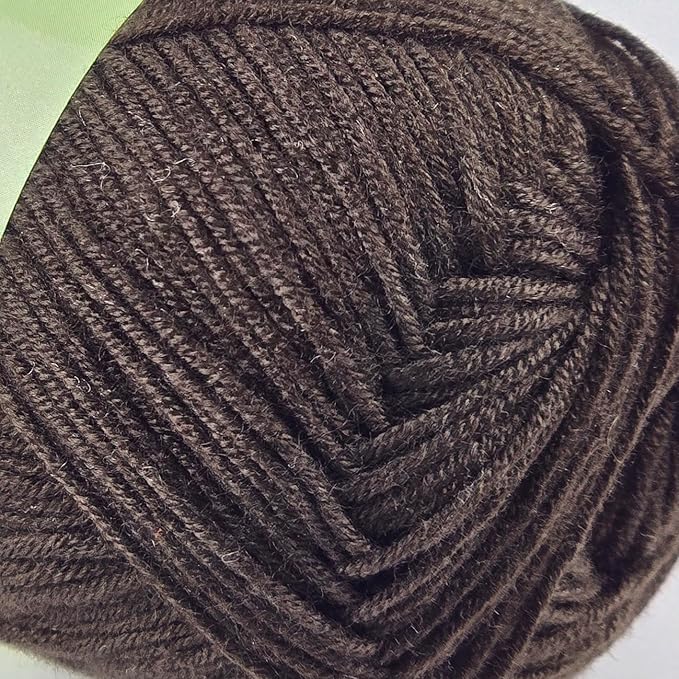 10-Pack of Yonkey Monkey 500 Grams Yarn - 70% Rayon derived from Bamboo, 30% Cotton - Imported - Brown 9036
