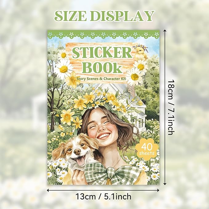 345pcs People Stickers Book,Planner Stickers for Junk Journal Kit,40 Sheet Scrapbook Supplies with Junk Journal Supplies and Washi Tape Sticker for Planners, Bullet Journal, Mixed Media Art
