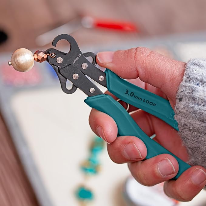 The Beadsmith Original One Step Looper – Create and Trim Consistent 3 mm Loops for Jewelry Making, Use With 24-18g Craft Wire (Patented)