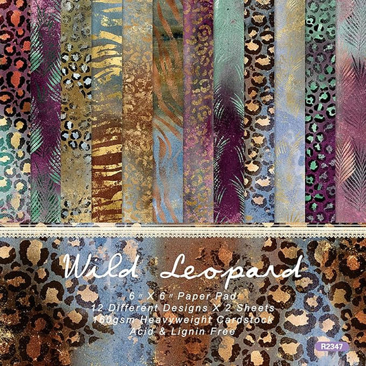 YASMEN Scrapbook Paper Pad, 6x6 Single-Sided Cardstock Paper Pad for Card Making, Journals, Planner, DIY Envelopes, Greeting Cards, Gift Card, Decorative Art Craft -24 Sheets