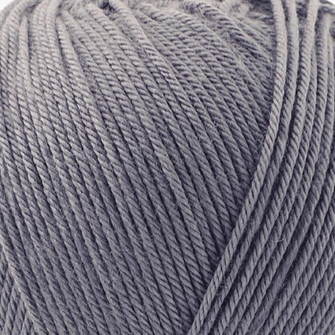 Silky Touch Acrylic Yarn - Soft Sport Weight Yarn for Crochet & Knitting - 100g / 383yds - 100% Microfiber Acrylic - Lightweight Fine Smooth Yarn(Gray - Iron Gray, 1 Skein)