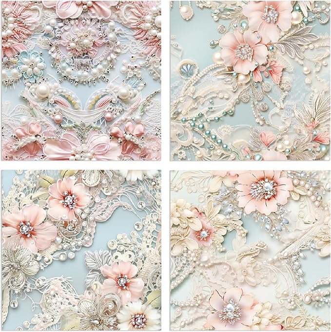 YASMEN Scrapbook Paper Pad，6x6 Single-Sided Mother's Day Cardstock Paper Pad for Card Making, Journals, Planner, DIY Envelopes, Greeting Cards, Decorative Art Craft -24 Sheets