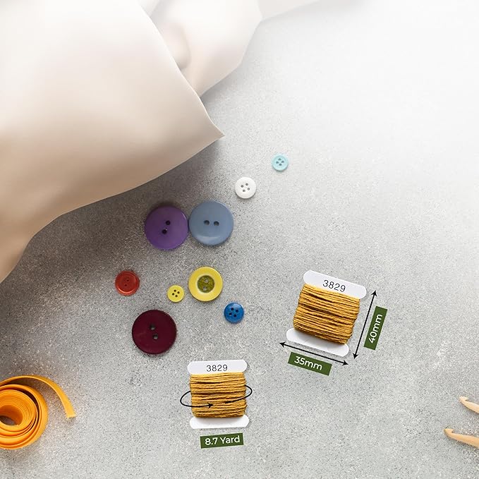 Embroidery Floss Kit and Refills - Cotton Threads - DMC Color Coding for Cross Stitch, String Crafts, Friendship Bracelets