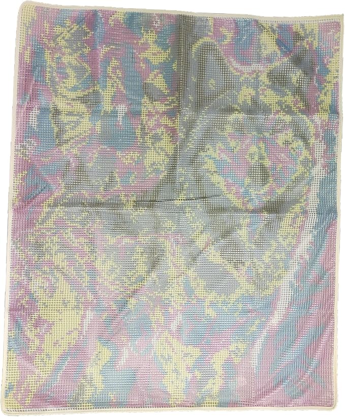 ZFFLYH Large Latch Hook Kits for Adults Rug, 3D Tapestry Yarn Needlework Cushion Making Crafts, Snow Wolf (43X34.5Inch/109X88cm)