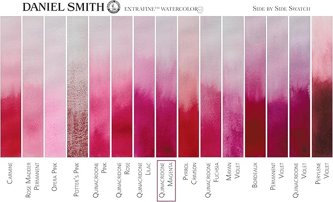Daniel Smith Extra Fine Watercolor Paint, 5ml Tube, Quinacridone Magenta, 284610090, 0.17 Fl Oz (Pack of 1)