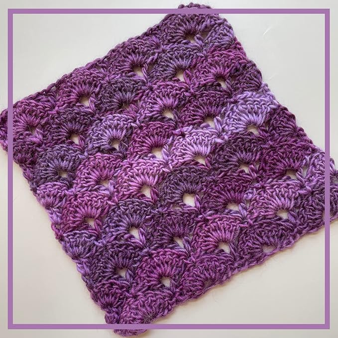 Wool Wonders Yarn for Crocheting, 4-Pack (640Yds / 400G), Free Patterns - Wool Yarn for Knitting - Aran/Heavy #4 Medium Worsted Weight - Purple Iris