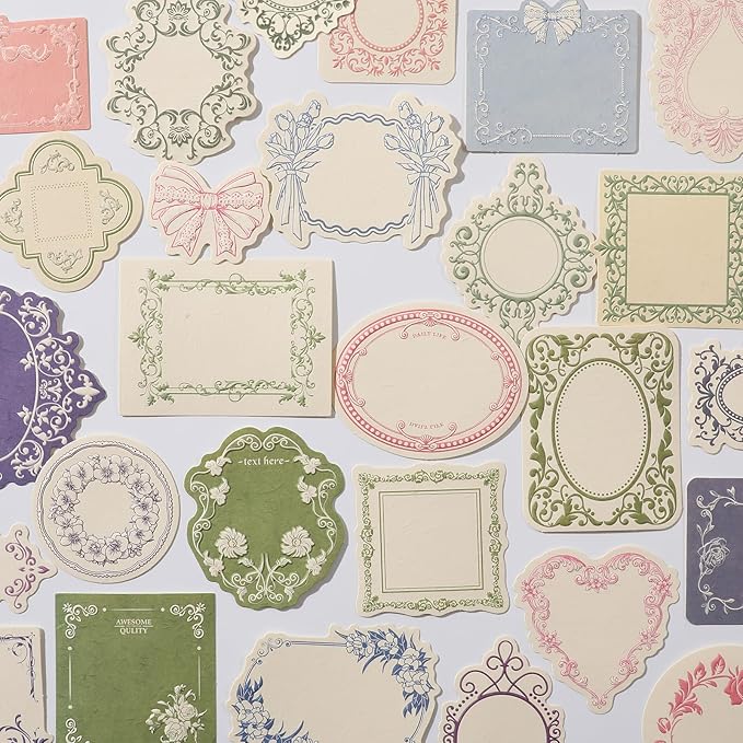 160 Pcs Vintage Scrapbook Supplies Kit, Including 120 Sheets Scrapbook Paper Pad 40 Decorative Flower Stickers, Junk Journal Accessories Scrap Book Crafting for Mixed Media Collage Card Making