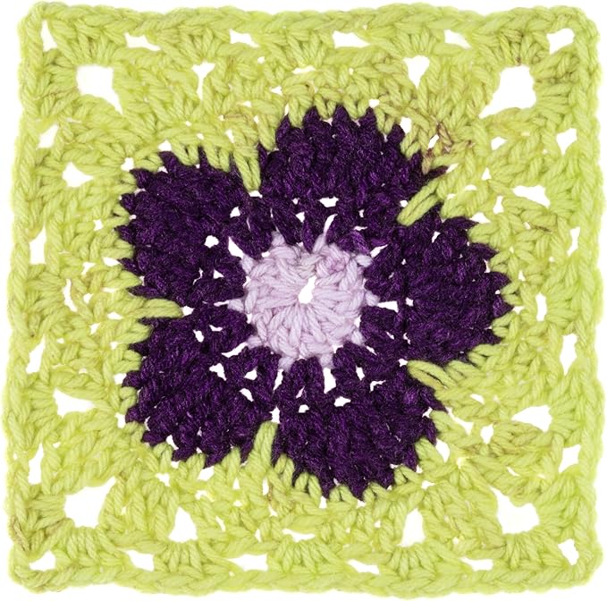 Red Heart All in ONE Flower Power Dapper Daphne Yarn - 3 Pack of 8.8oz/250g - 100% Acrylic - #4 Worsted (Medium) - 440 Yards - Knitting/Crochet