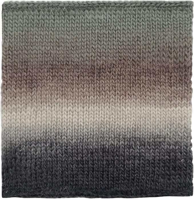 NICEEC 2 Skeins Rainbow Soft Yarn 100% Wool Gradient Multi Color Yarn for Crocheting Knit Total Length 180m×2(196yds×2,50g×2)-25