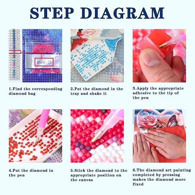 DOTZSO Landscape Diamond Painting Kits for Adults, Easy DIY 5D Round Full Drill Diamond Art kit Diamond Dot Crystal Gem Art and Craft for Beginners Home Wall Decor 12x16 Inches
