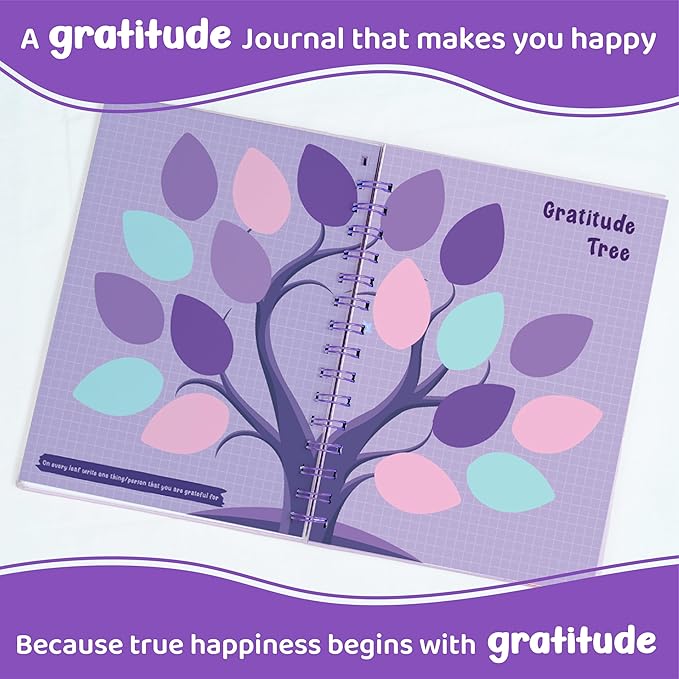 jackinthebox Gratitude Journal Kit for Girls Ages 8–12, 242 pcs,Scrapbooking Journal Set for Teen, Tween Girls, 10 Fun Gratitude Exercises, Art & Craft Kit, Easter Gift for Girls 8 9 10 11 12