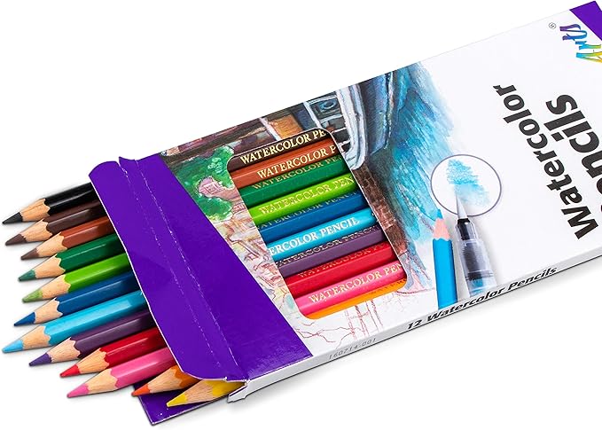 Pentel Arts Watercolor Pencil Set, 12 Color Set (CB9-12)